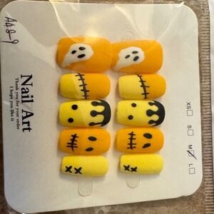 Halloween Nail‎ Art Press On Nails Ghost Frankenstein Costume Party